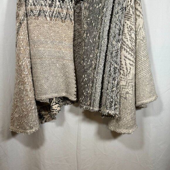 Free People Open Front Sleeveless Fringe Hem Vest Sweater Top Boho Bohemian O/S - Picture 3 of 13